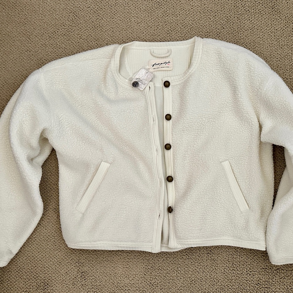 Free People Cream Jacket NWT